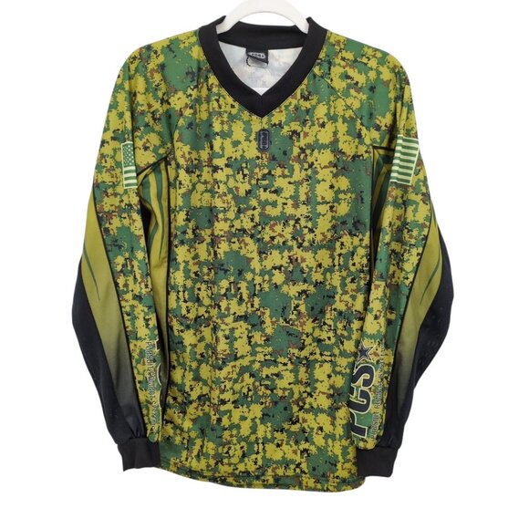 PCS Pursuit Combat Systems Paintball Jersey Digi Camo Green Small VTG Tactical - Picture 1 of 9